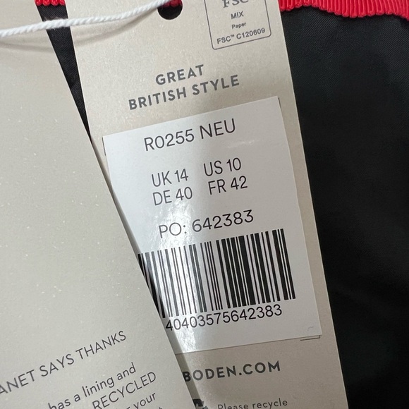 Boden Ruffle Mini Skirt Women 10 Floral Petal Spring NEW. 349 - Picture 3 of 4